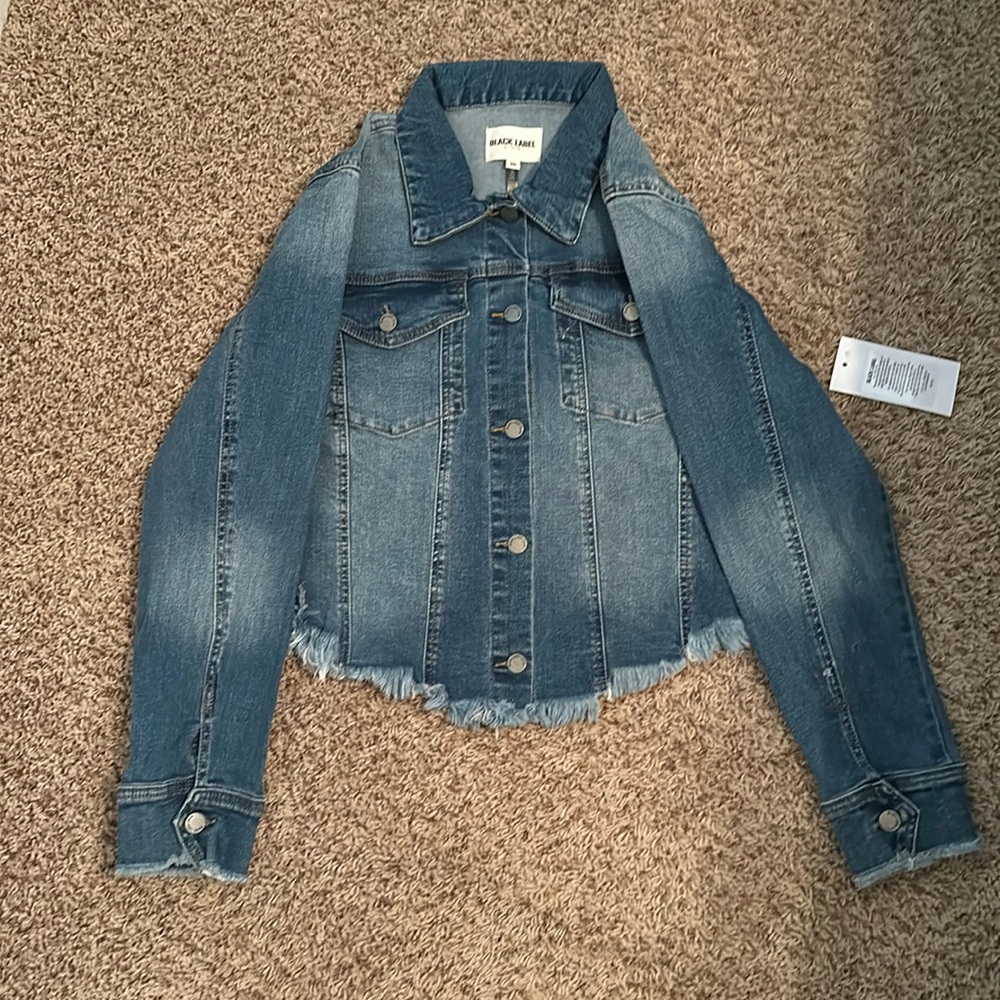 Black Label Denim Jacket Size 2X